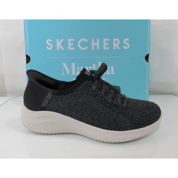 Skechers Martha Ultra Flex 3 Day Light Hands Free Slip In Sneakers Black Size 10 - Picture 1 of 9